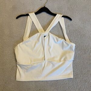 White crop top